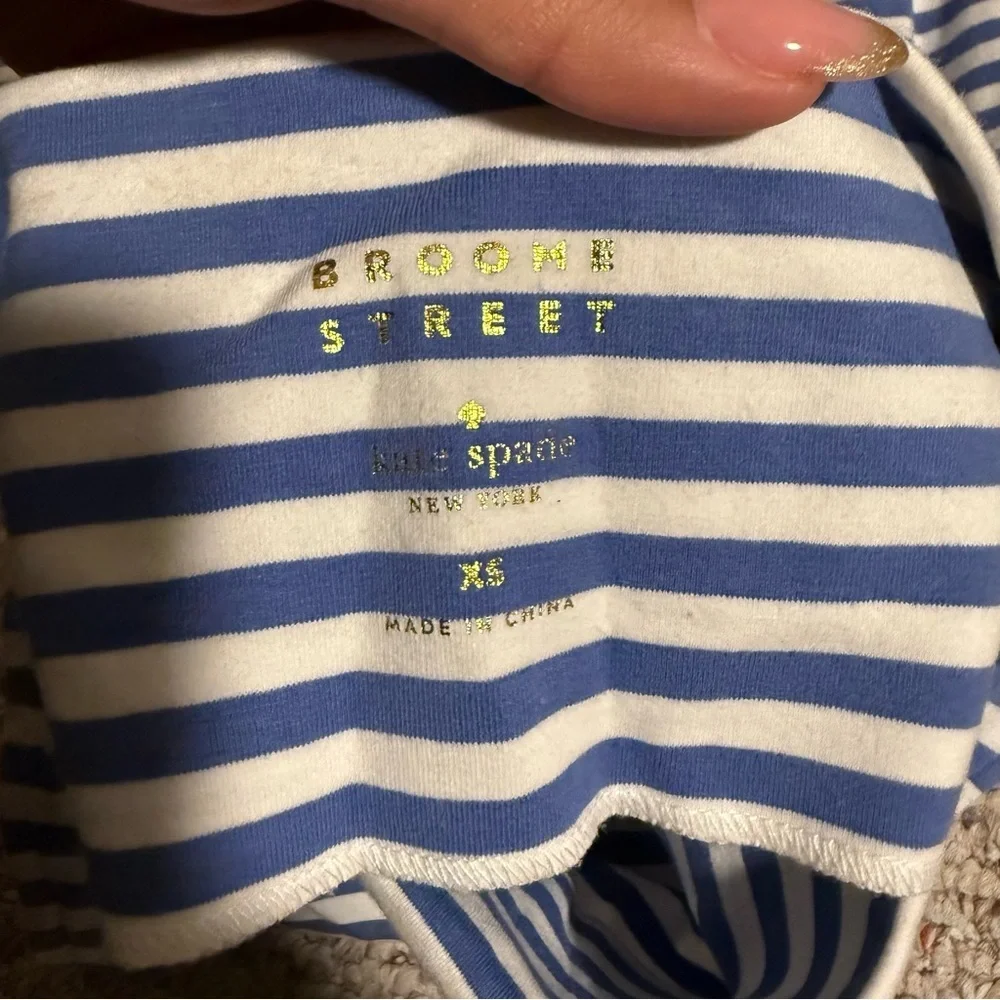 Kate Spade x Broome Street Stripe Everyday Shift Dress in Blue- Size XS
